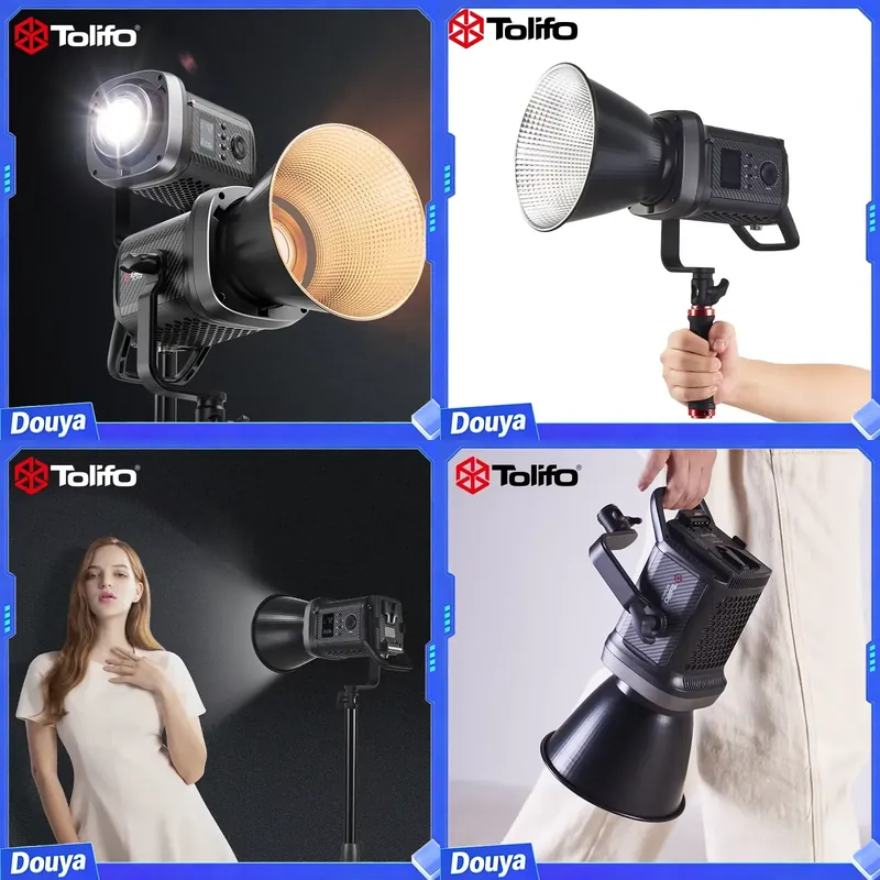 Photography Videos Free - Tolifo SK-200DB 200W LED COBビデオライト 写真スタジオ