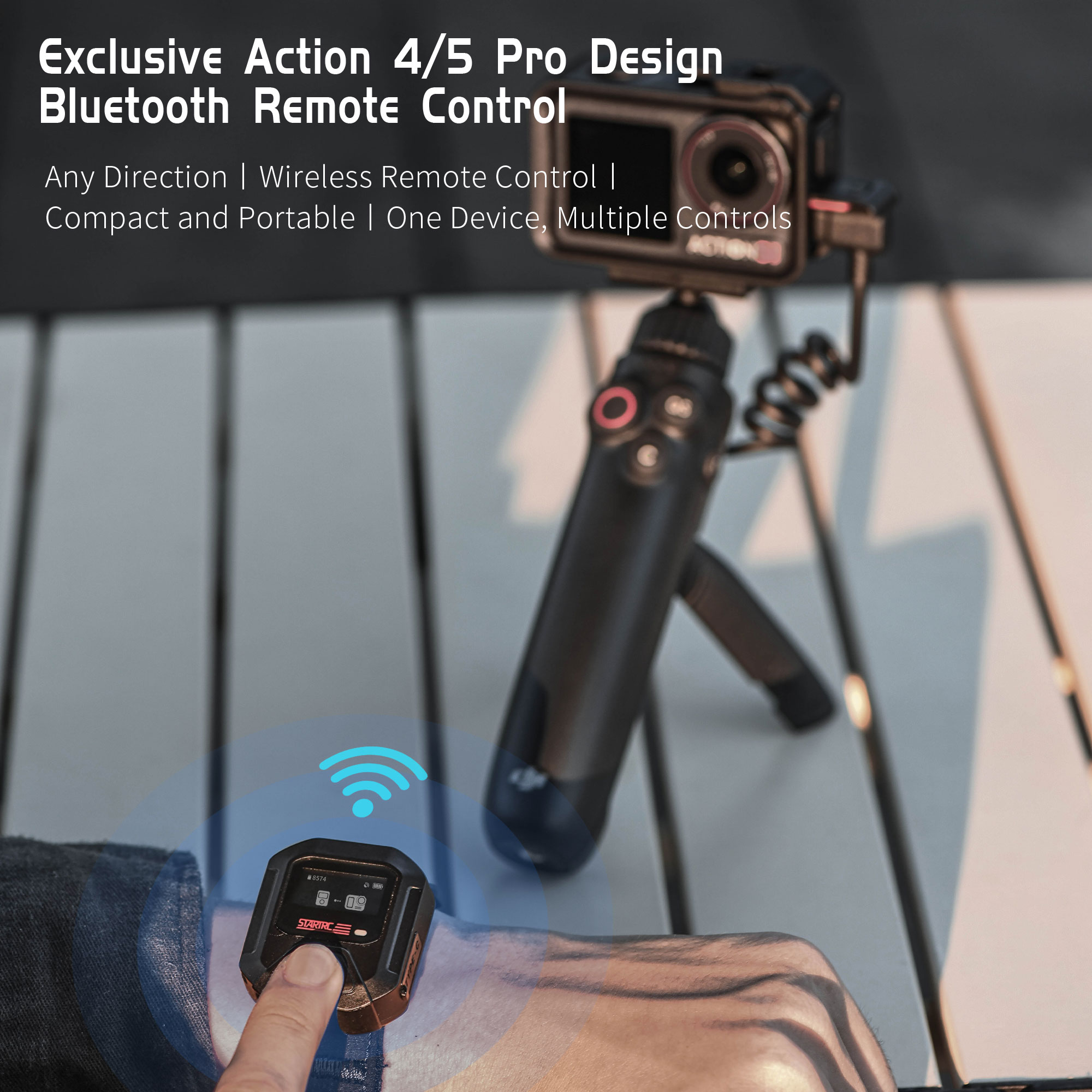 Camera Wrist Strap - Bluetooth リモコン DJI Osmo Action 6/Action