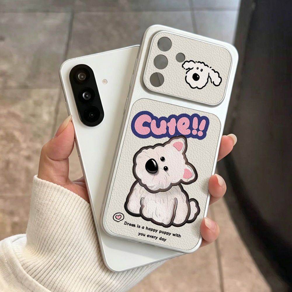かわいい漫画犬柄のネックストラップ付きスマホケース、Sams - Camera Wrist Strap のレビューと価格