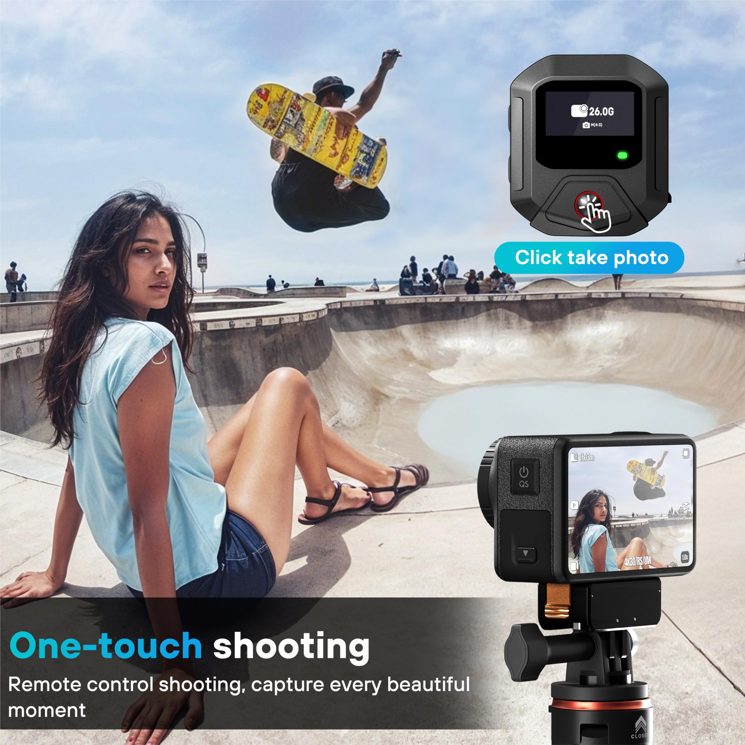 Bluetooth リモコン DJI Osmo Action - Camera Wrist Strap のレビューと価格